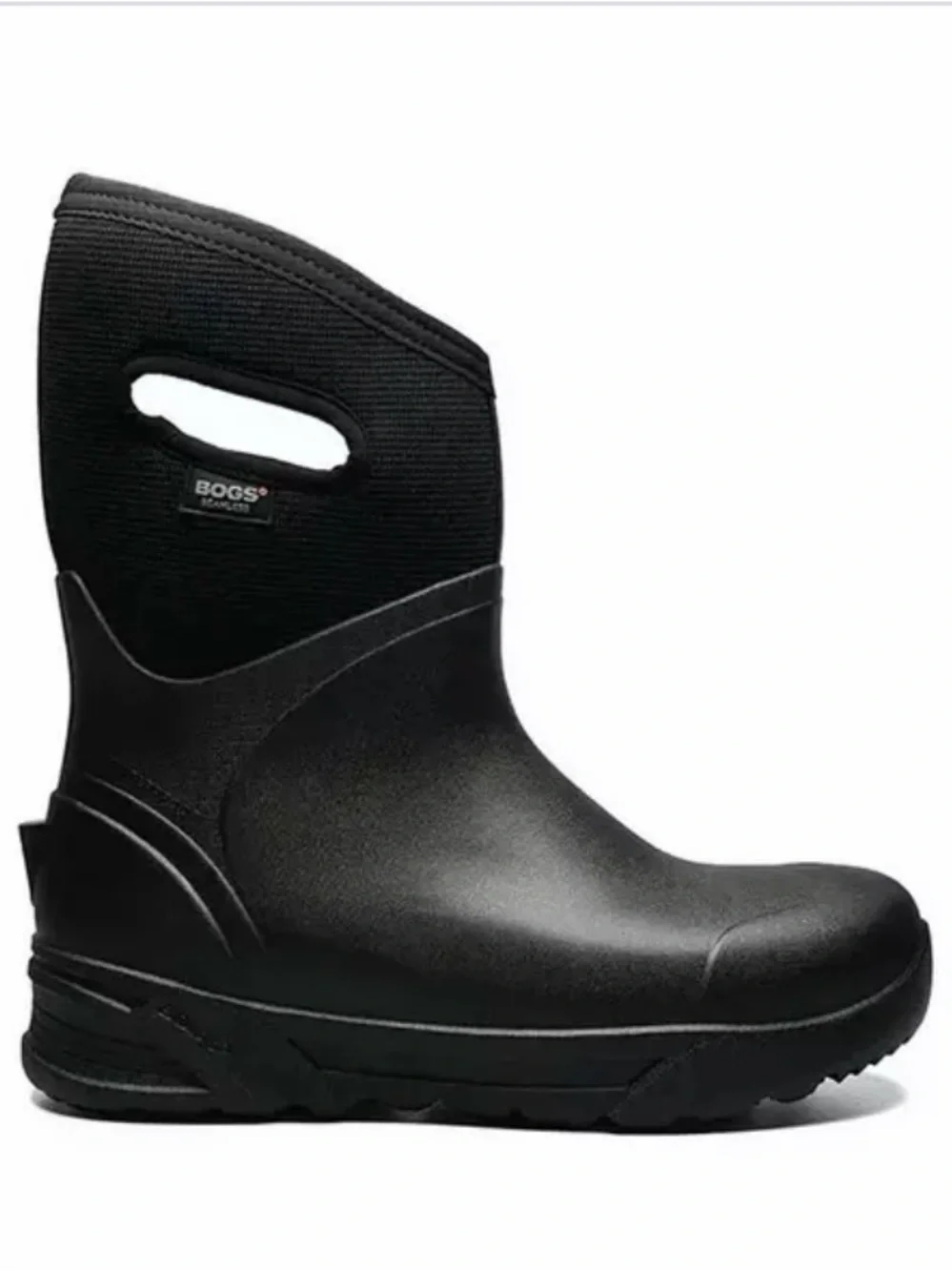 Bogs Bozeman Men's Black Waterproof Pull-On Winter Work Boot